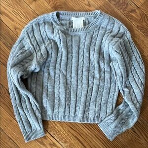 Gray Cable Knit Sweater size XS
